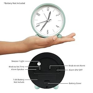 SPN-BFC Study Clock with Night LED Light 