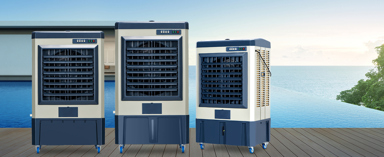 Amazon.com: AKIRES 6500CFM Portable Swamp Cooler,48IN Evaporative Air - What Is A Portable Evaporative Air Cooler