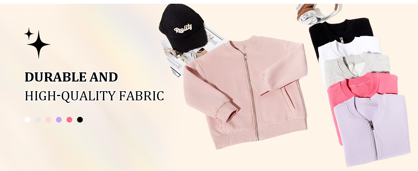 Girls Zip Up Sweatshirts Jackets