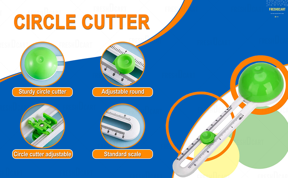 FreshDcart FDCA161 Circular Paper Cutter Rotary Cutter Craft Tool with