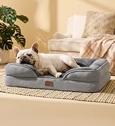 Bedsure Orthopedic Dog Bed for Medium Dogs - Waterproof Dog Sofa Beds Medium, Supportive Foam Pet...