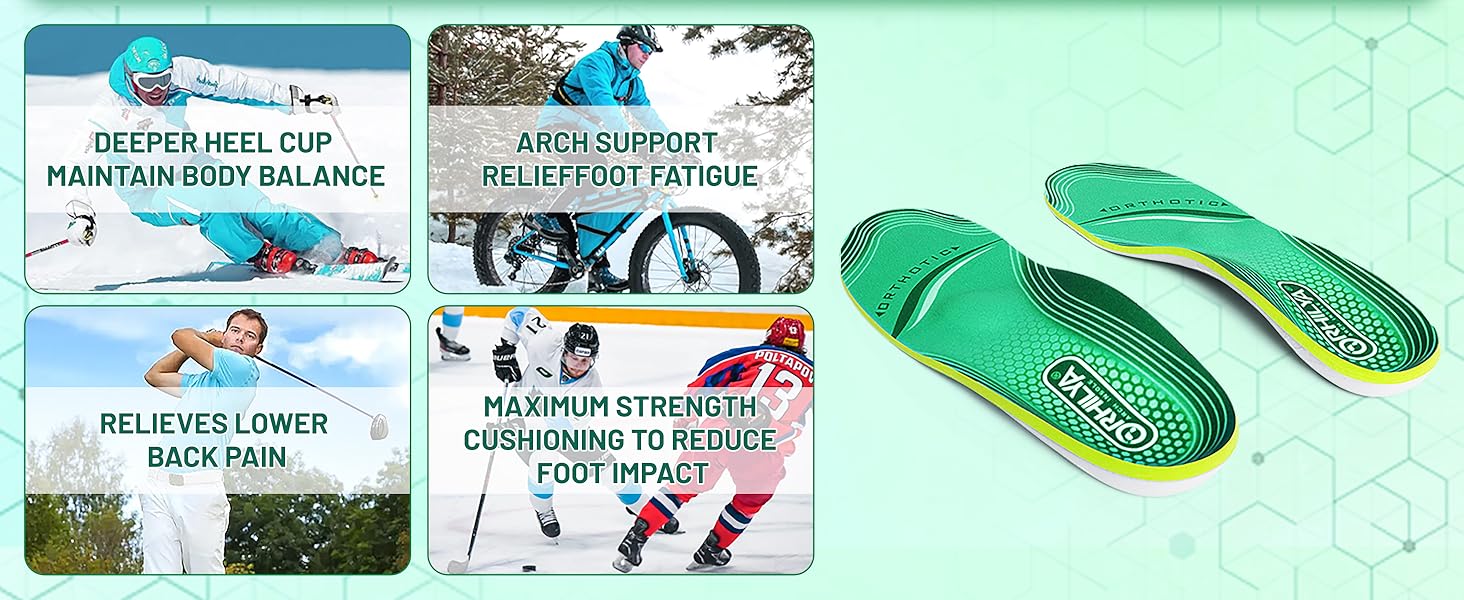 High Arch Support Insert Plantar Fasciitis Relief Metatarsal Pain
