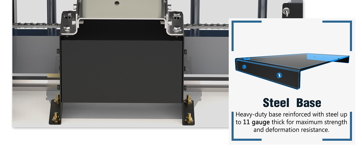 steel back bracket installation hardware kit for MJ-400 sliding gate opener