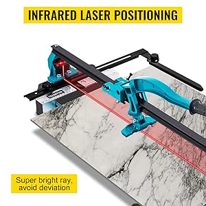 VEVOR Coupe Carrelage 1000mm Coupe-carreaux Grande Tuile Avec Support 6-15mm 1000mm Longueur De Coupe (1000mm) 14 Coupe-carreaux de 1000 mm