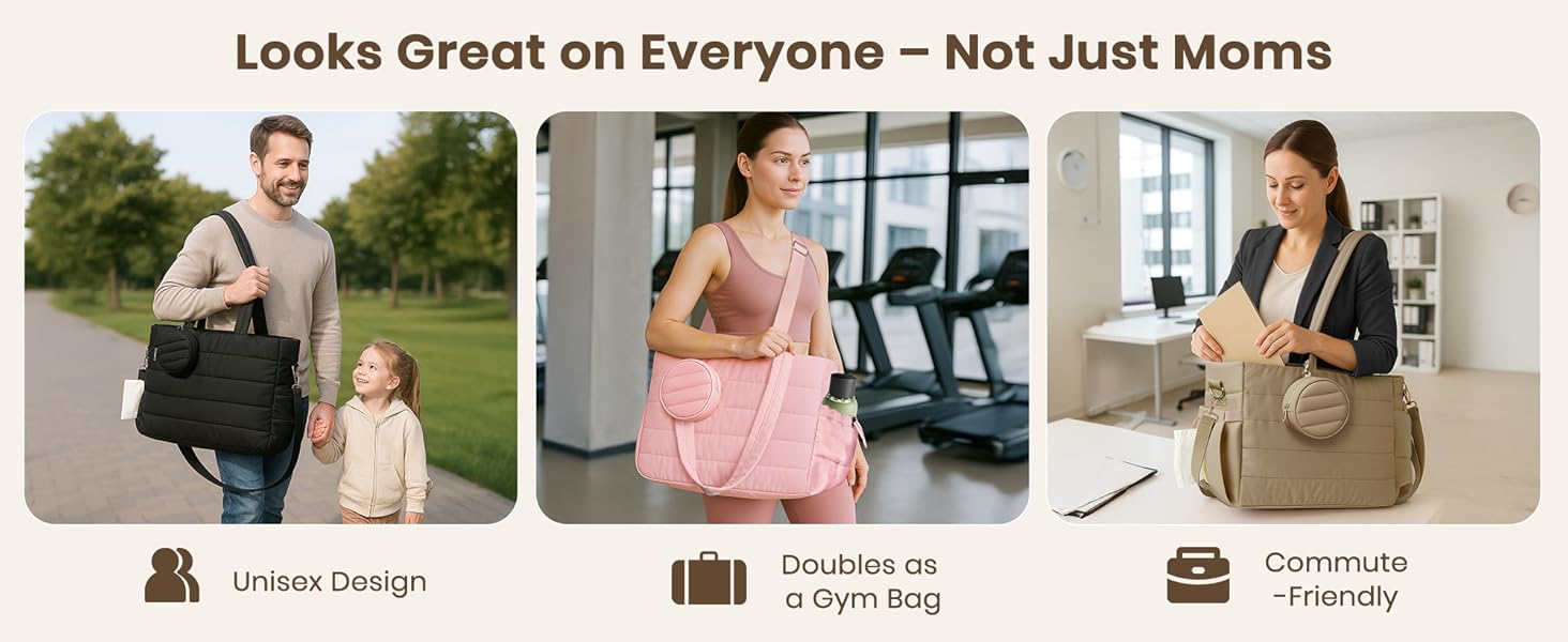 Large Diaper Bag Tote