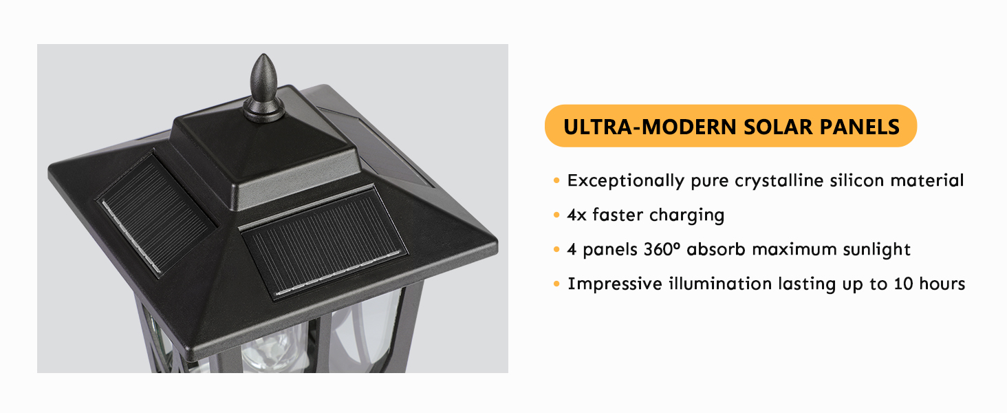 solar lamp post