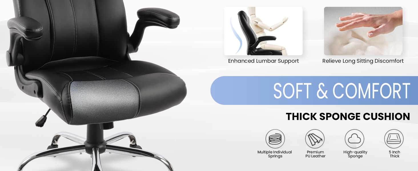 PU leather office chair