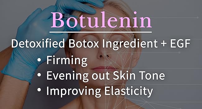 Botulinum EGF FGF Epidermis Fibroblast Elastin Collgen Detox Firming Skin Tone Improving Elasticity