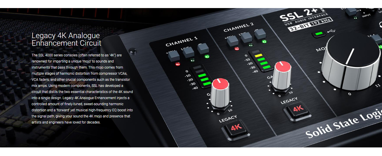 Amazon.com: Solid State Logic SSL 2 Plus MKII USB Audio Interface with ...