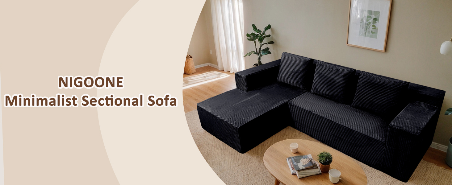 Minimalist sectional sofa