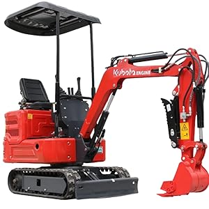 1 Tons KubotaEngine Mini Excavator