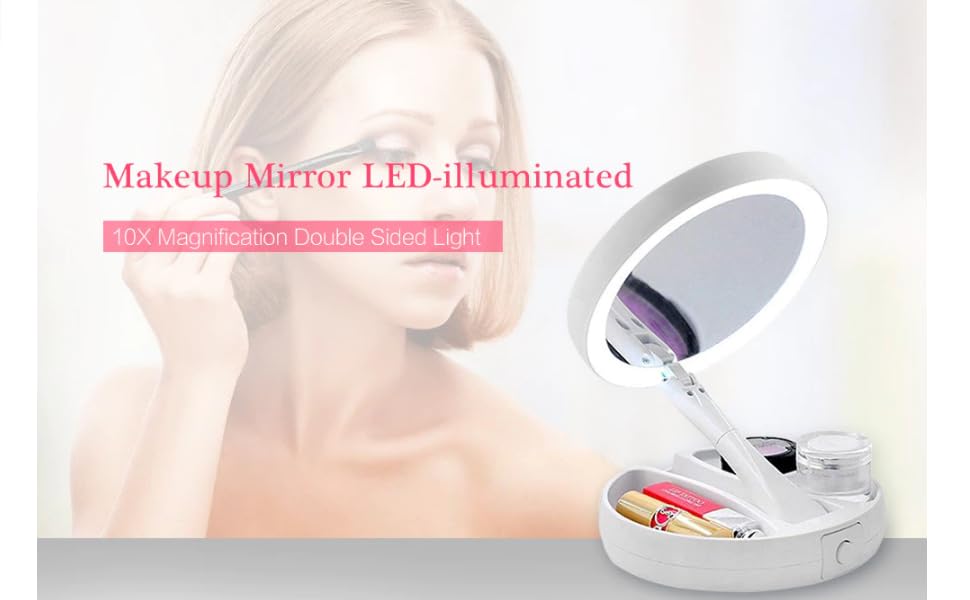 COMPACT MIRROR 2 LED MIRROR