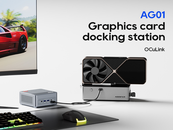 Amazon.com: AOOSTAR AG01 eGPU Enclosure Dock,with Oculink