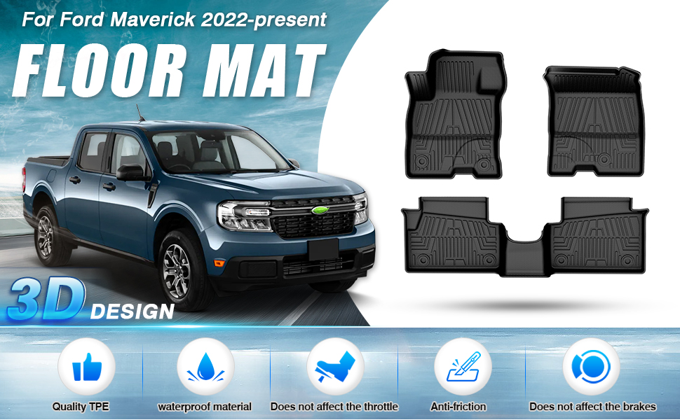 Mixsuper Custom Fit for Floor Mats 20222023 Ford Maverick