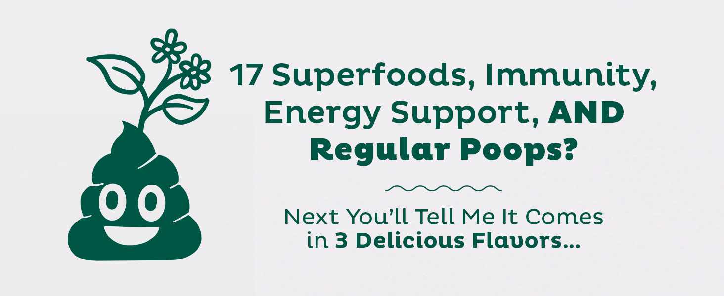 KOS Organic Super Greens Powder Erythritol Free - Plant Based Superfood Blend with Spirulina