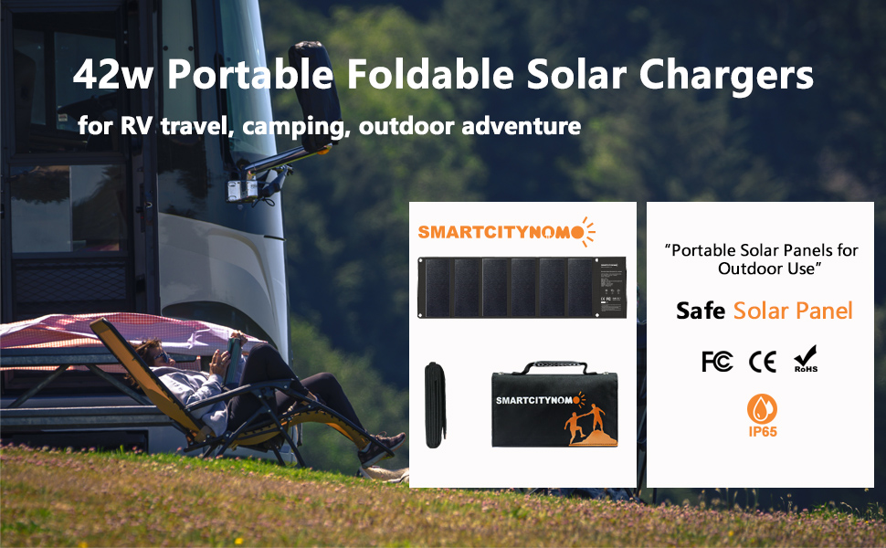 Portable Foldable Solar Chargers For Backpacking  Camping