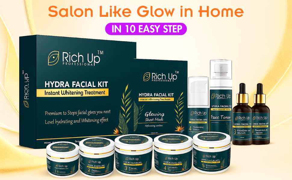 Hydra Facial Kit 10 Step | Instant Whitening & Hydrating Facial Treatment