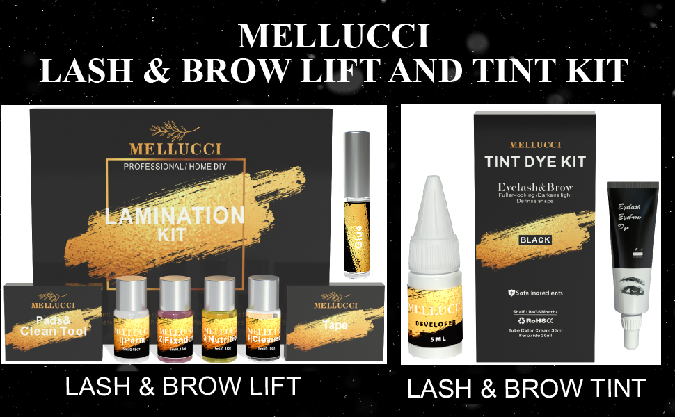 mellucci lash and brow lift and tint kit