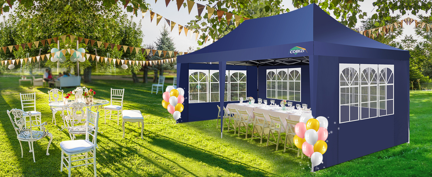 10x20 pop up party tent white 10x20 pop up party tent black 10x20 pop up party tent blue