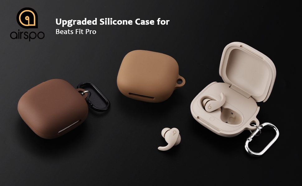 Beats Fit Pro Case Cover, AIRSPO Soft Silicone Case for Beats Fit Pro 2021
