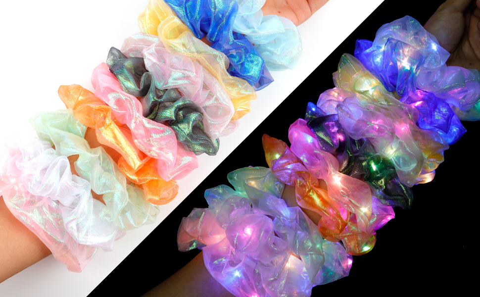 light up hair scrunchies