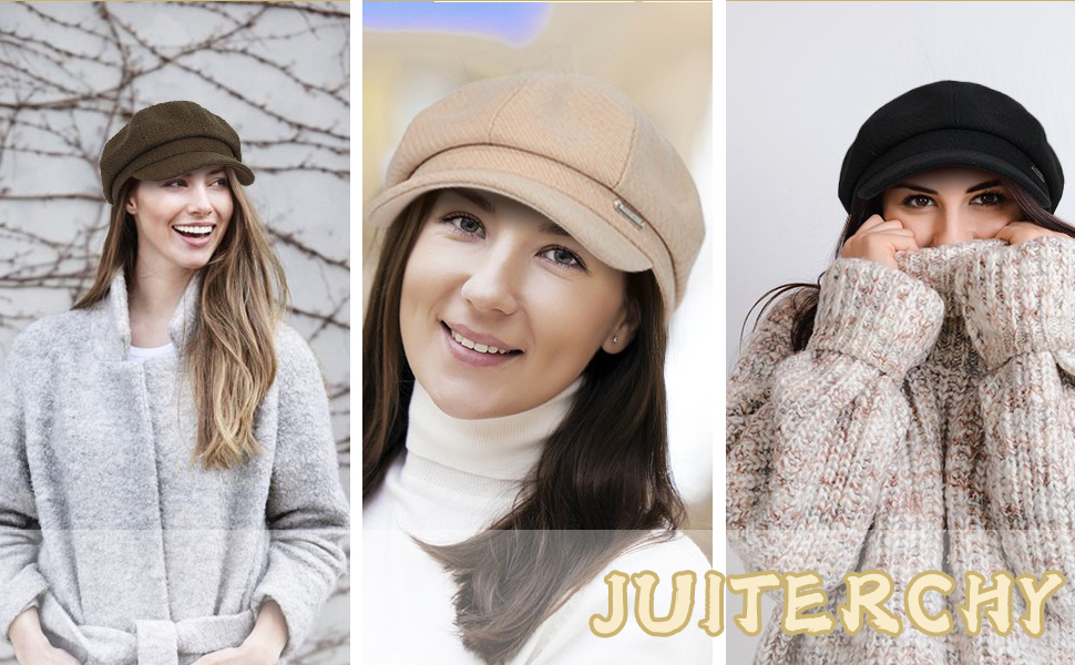 Beret Cabbie Cap Ladies Paperboy Cap