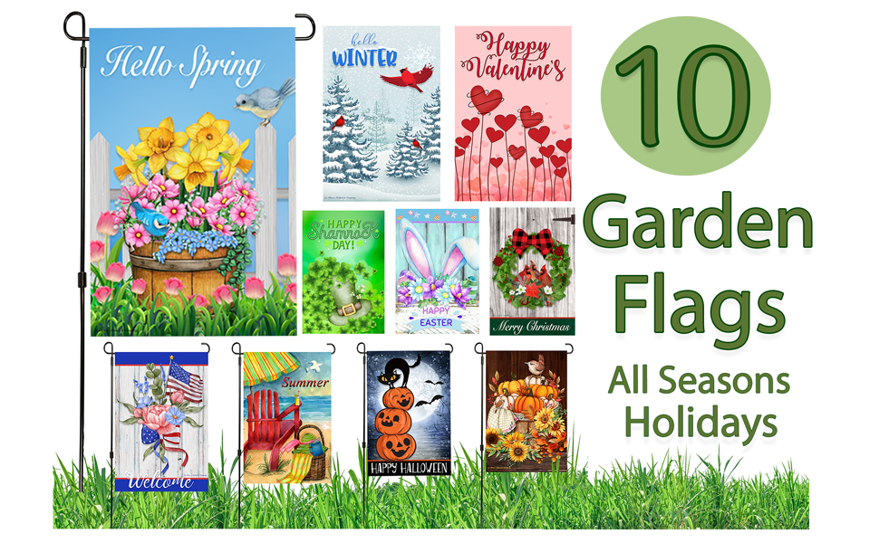 lawn garden flags for all seasons outside seasonal x large holiday small yard stopper