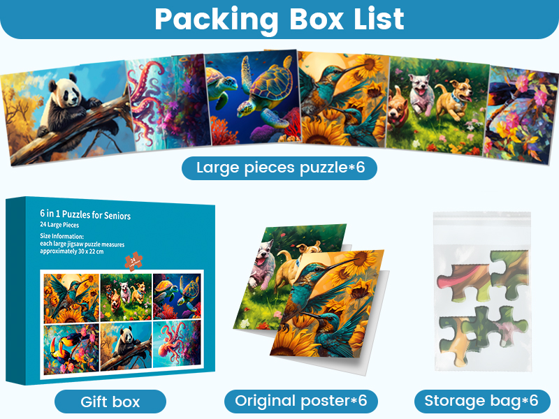 Large Piece Puzzles for Seniors Puzzles
