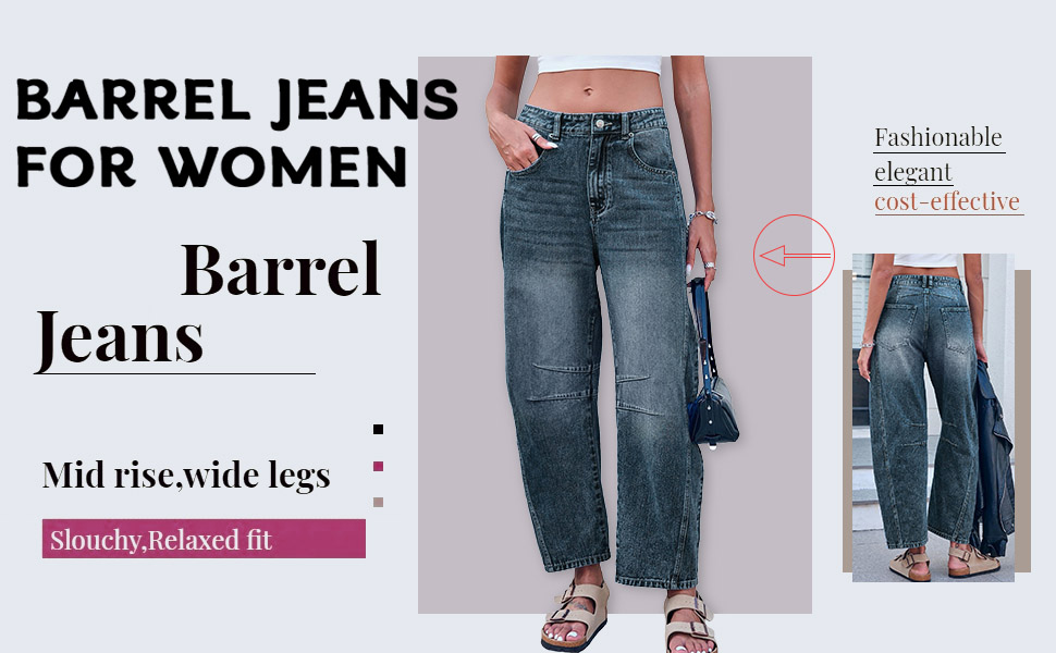 【miwa】NKJ 2025SS BELT BARREL DENIM 2024 New Barrel Vintage Baggy Boyfriend Jeans - Mid Rise