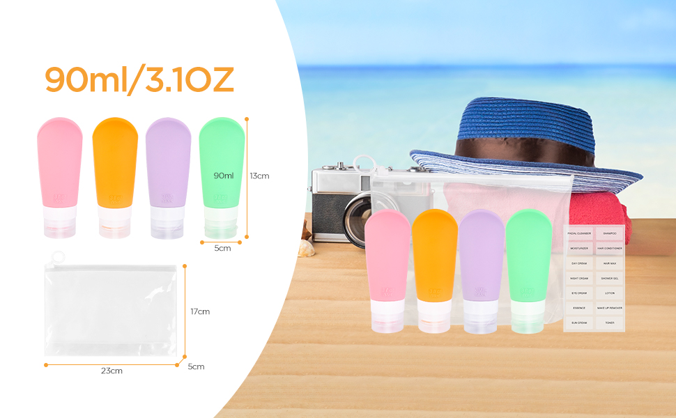 Reiseflaschen zum Befüllen