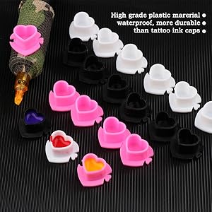 Disposable Tattoo Ink Cups Heart Shaped