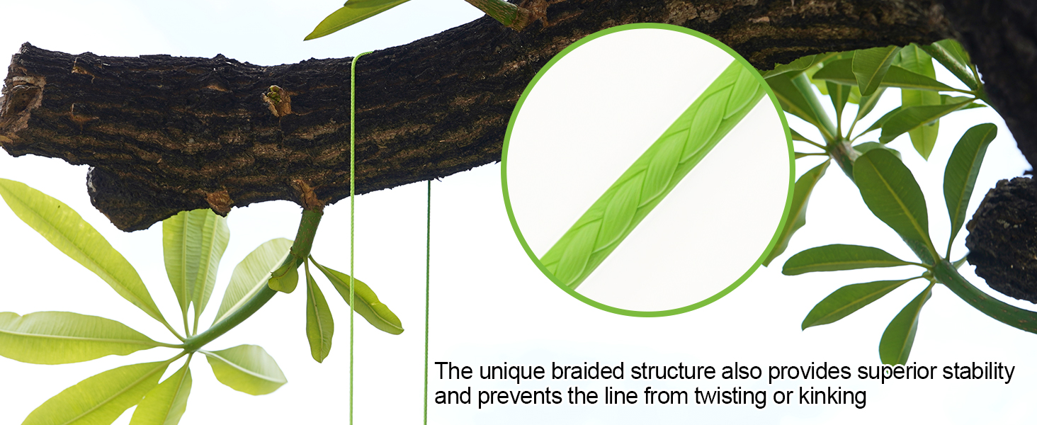 IMAGE High Strength Braided Cord, 100% UHMWPE Cord Throw Line 60m/196fts with Abrasion Flame 
