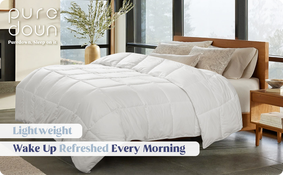 puredown® Goose Feather Down Comforter Cal King Size