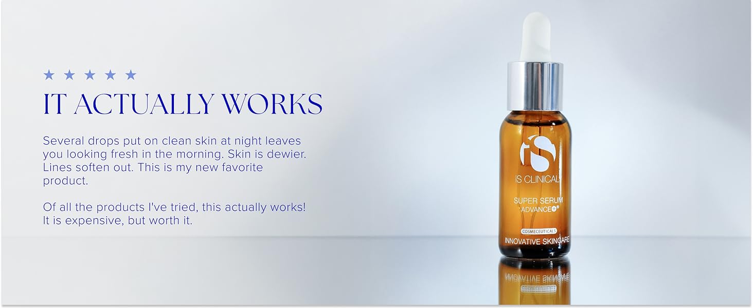 it actually works skin is dewier lines soften out this actually works expensive but worth it