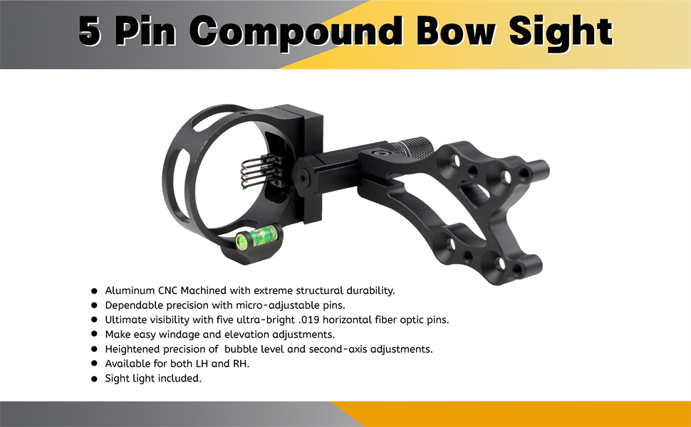 5-Pin Archery Bow Sight