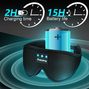Bluetooth Sleep Mask Headphones,Blackout Sleepathy Sleep Mask Upgraded 3D Contoured Sleep Headphones