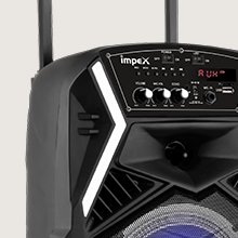Impex TS 25B 25 W Multimedia Portable Trolley Speaker with Mic & LED Light