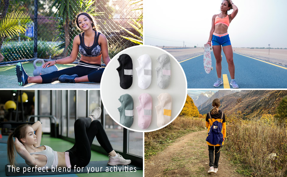 Thick No Show Socks for Women