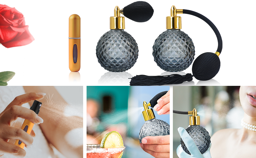 SIRVER BOXESアンティーク ヴィンテージ本 & SIRVER香水ボトル アメリカ「香水瓶」《アンティックかとう》