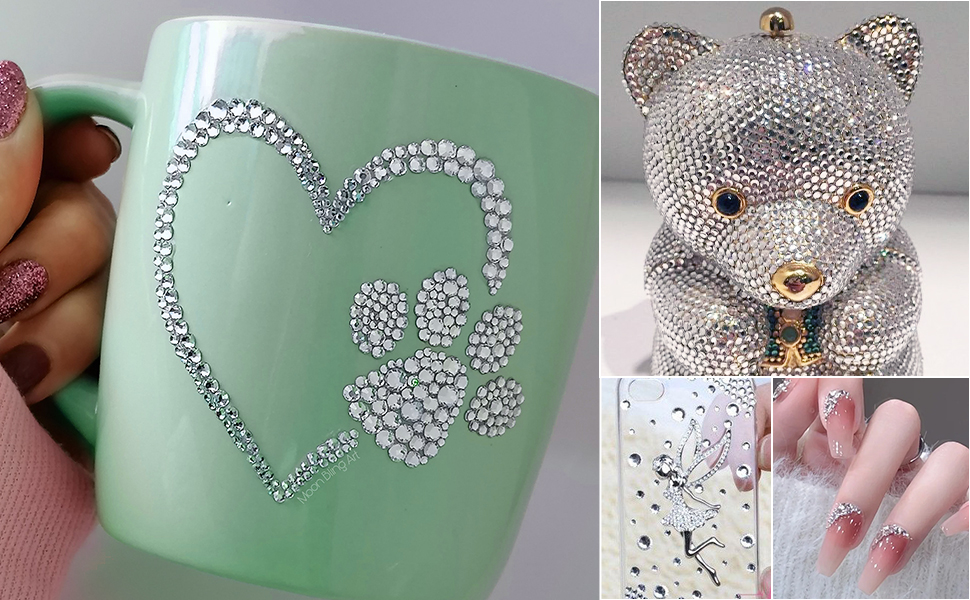 clear hotfix rhinestones hot fix flat back glass wholesale heated iron on gemstones bulk ss10