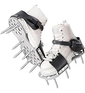 Aerator Shoes, Lawn Aerator Shoes for Grass with 5mm Metal Sole, Aeration Shoes for Lawn with Adj...