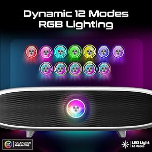  Dynamic 12 Modes RGB Lighting