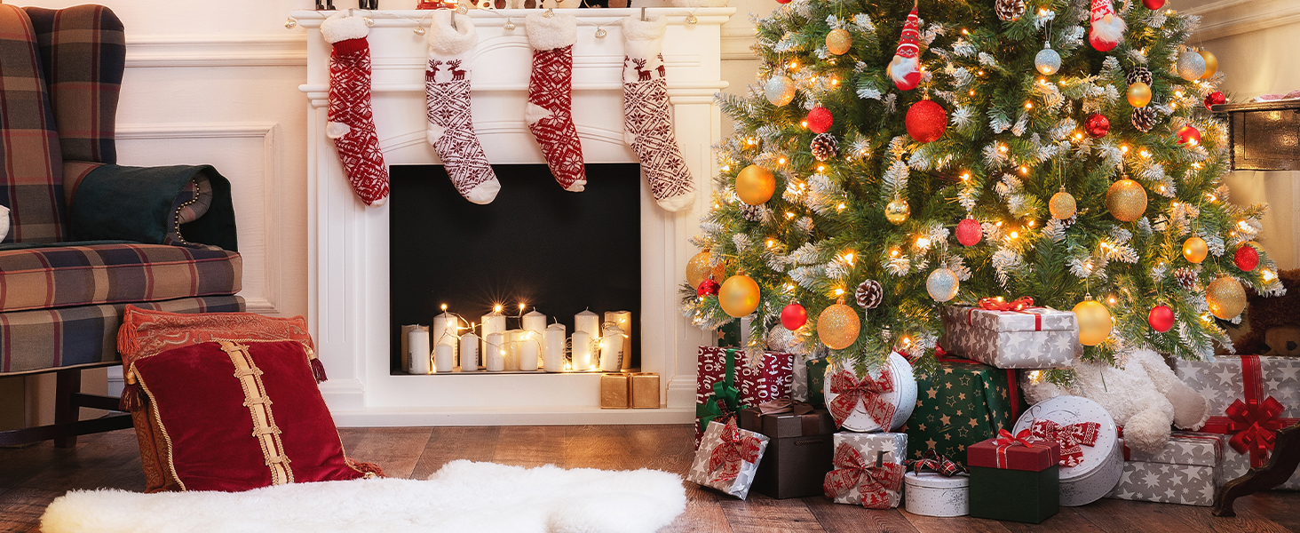 prelit christmas tree