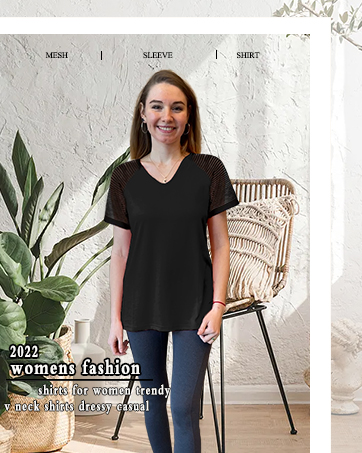 Sheer Sleeve Shirts for Women