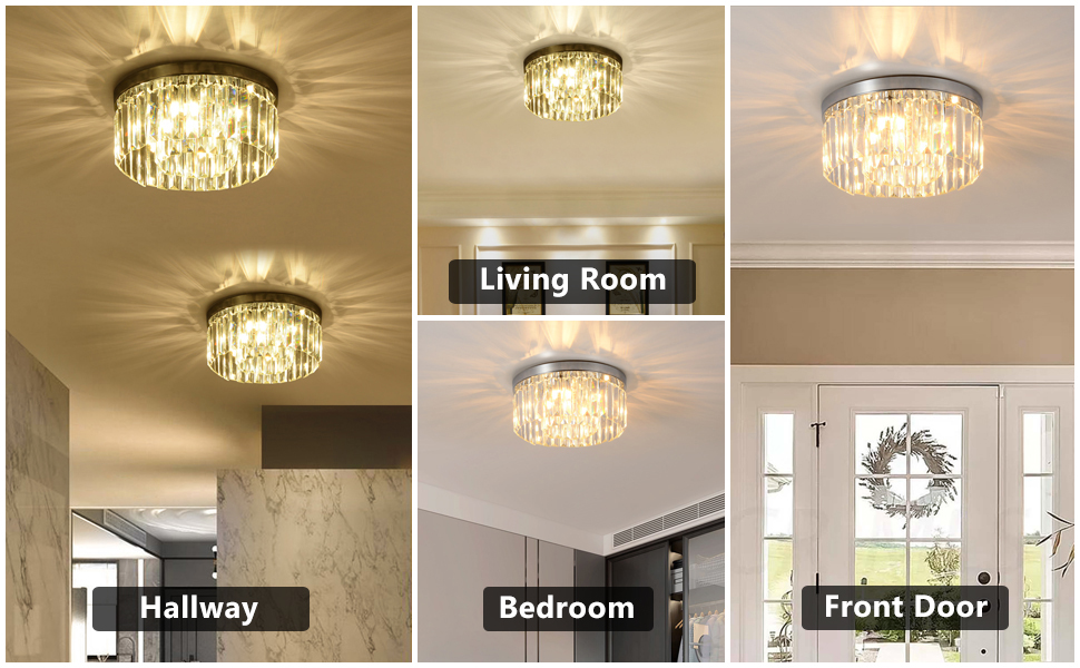 Ideal bedroom, living room, bedroom, aisle, lounge crystal ceiling lamp decorative lighting fixture