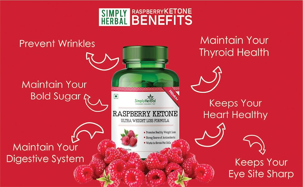 Simply Herbal 800 MG Raspberry Ketone Fruit Extract for Weight