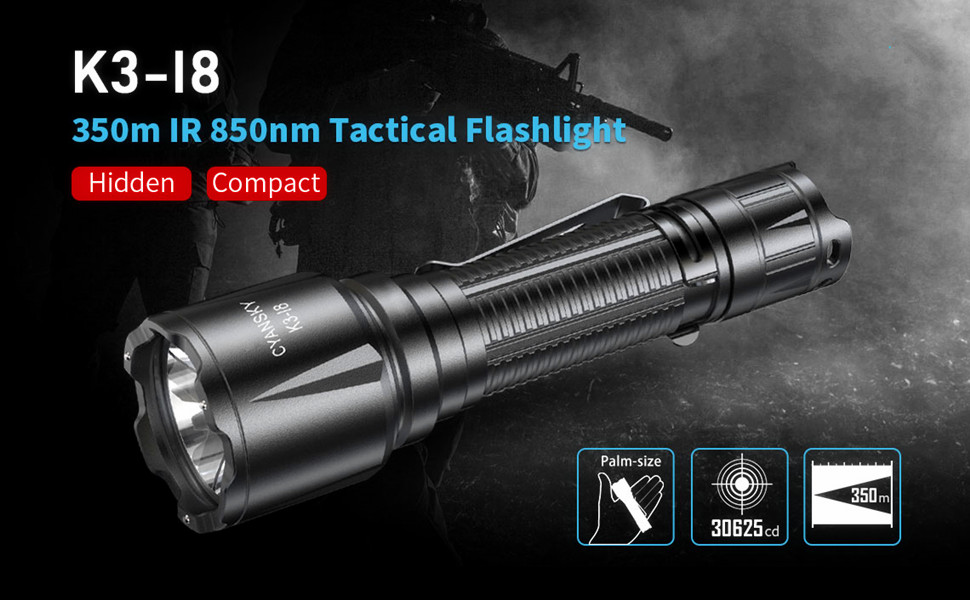 K3-I8 IR FLASHLIGHT