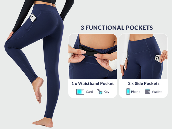 abh145-fleece lined leggings for women