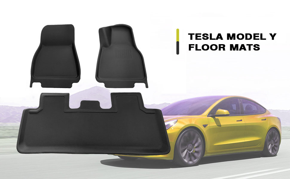 D1M MOTOX RHD Floor Mats for Tesla Model Y 2021 2022 2023,Largest