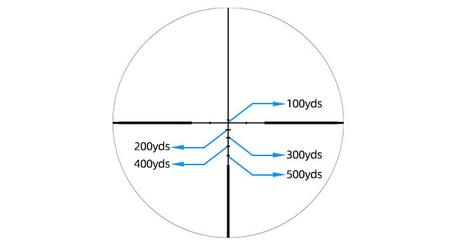 EZshoot 4x32 rifle scope - best scope with simple BDC reticle
